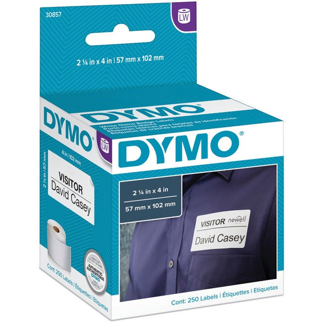 Dymo Name Badge With Clip Hole - Labels - Name Badge Labels