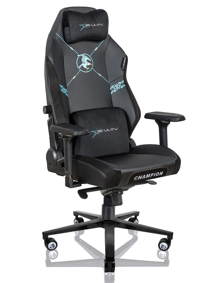 E-WIN Champion Upgraded Series Ergonomic Computer Gaming Office Chair with Pillows - CPJ-REV