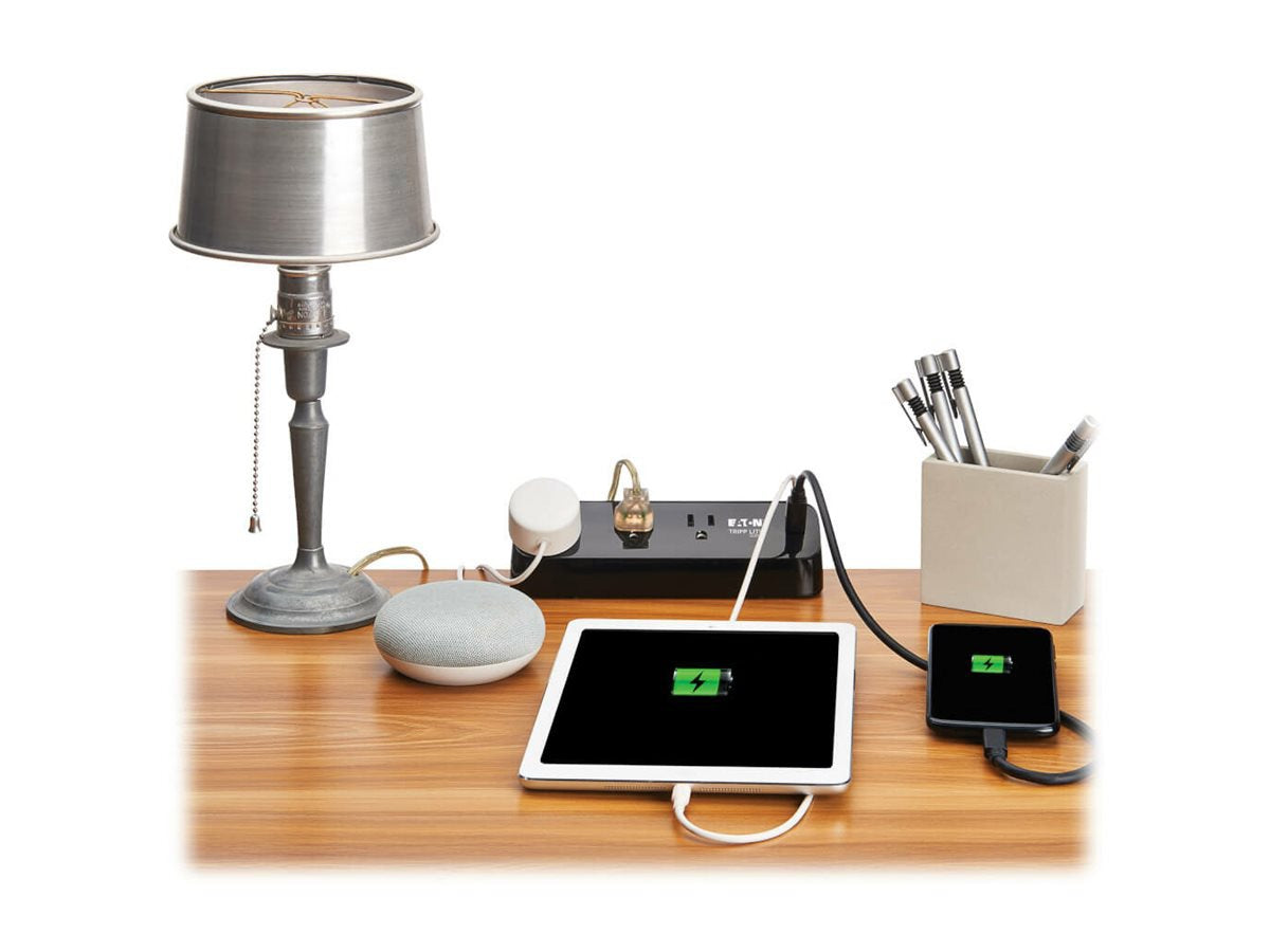 EATON Protect It Surge Protector 3 Outlets 2 USB-C Fast Charging