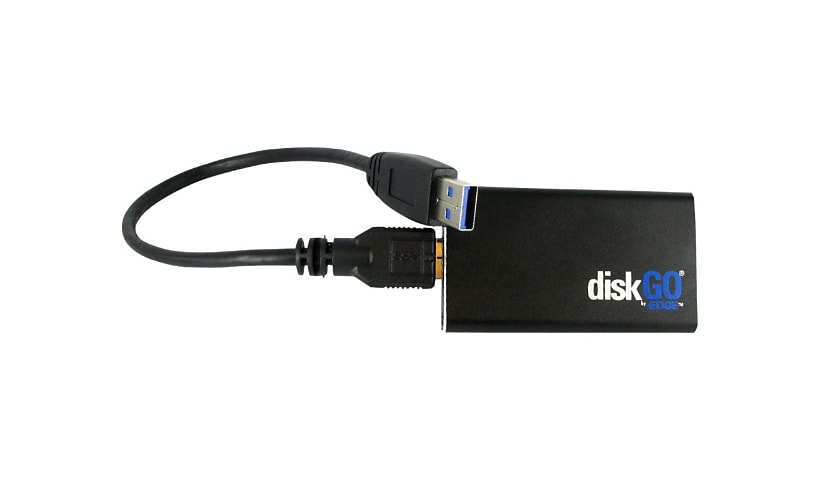 EDGE diskGO Drive Enclosure - USB 3.0, mini-SATA Host Interface External - Black PE240370