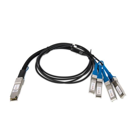 ENET Extreme Compatible 10202 TAA Compliant Functionally Identical 40GBASE-CR4 QSFP+ to (4) 10GBASE-CU Passive Cable Assembly 1m Copper 10202-ENC