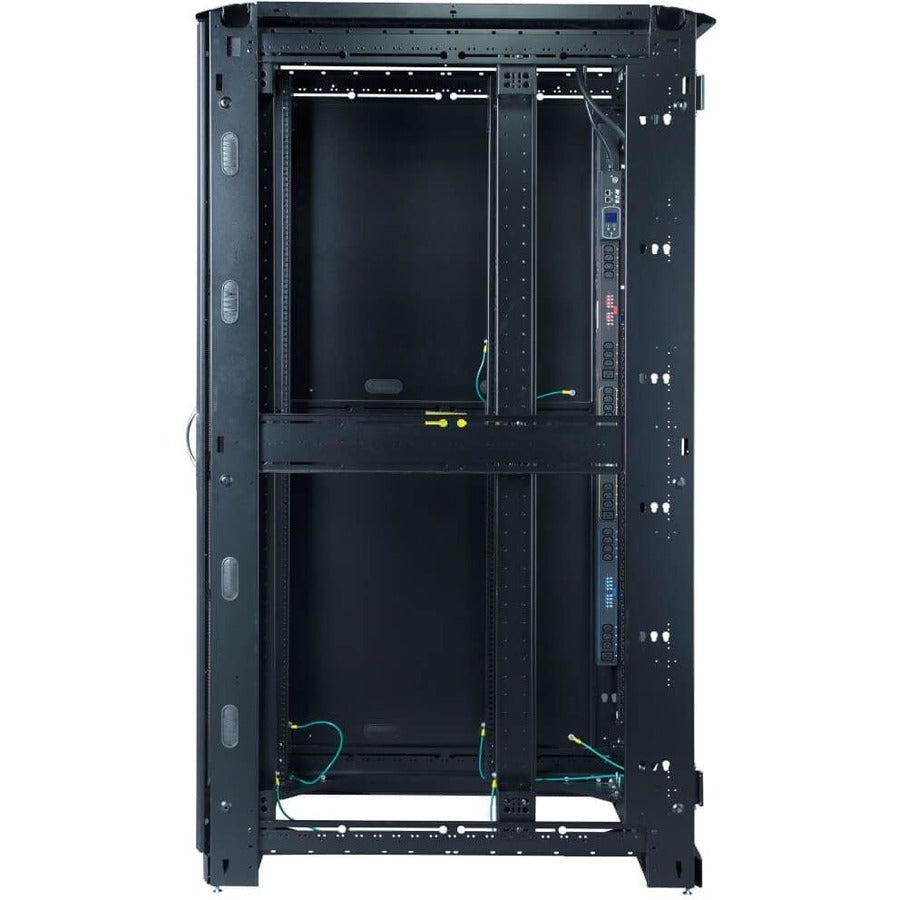 Eaton Paramount 48U Server Rack Enclosure - 42 in. Depth, Doors Included, No Side Panels, TAA
