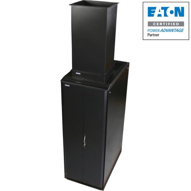 Eaton TC Compatible S-Series Rack: 42U , 24"W, 42"D with Side Panels