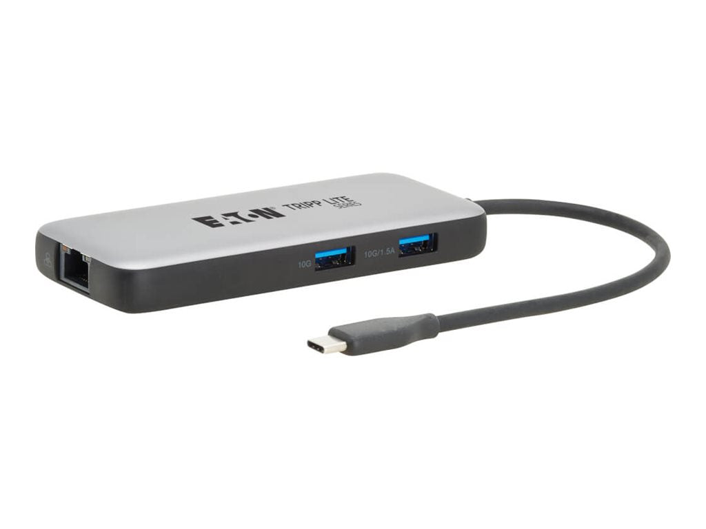Eaton Tripp Lite Series USB-C Multiport Adapter 4K60Hz HDMI USB 3.2 Gen 2 GbE 100W PD Charging HDR - Docking station - USB-C U444-06N-H4GUC3