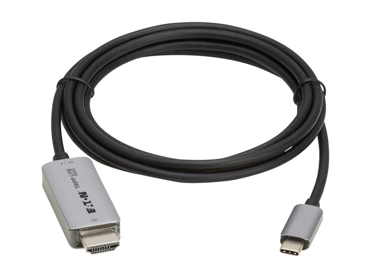 Eaton Tripp Lite Series USB-C to HDMI Active Adapter Cable M/M 8K60 Hz 4K 144Hz HDR 4:4:4 HDCP 2.3 Black 6ft - Adapter cable U444-006-H8K6