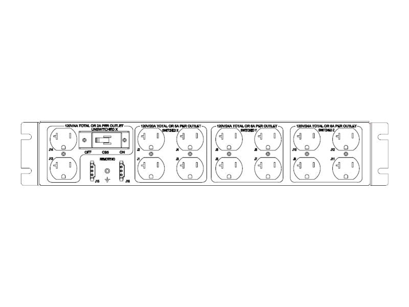 Eaton ePDU PC2641-D-R - Power distribution unit (rack-mountable) - AC 120/208 V - 8.64 kW - 3-phase WYE (star) - input: NEMA