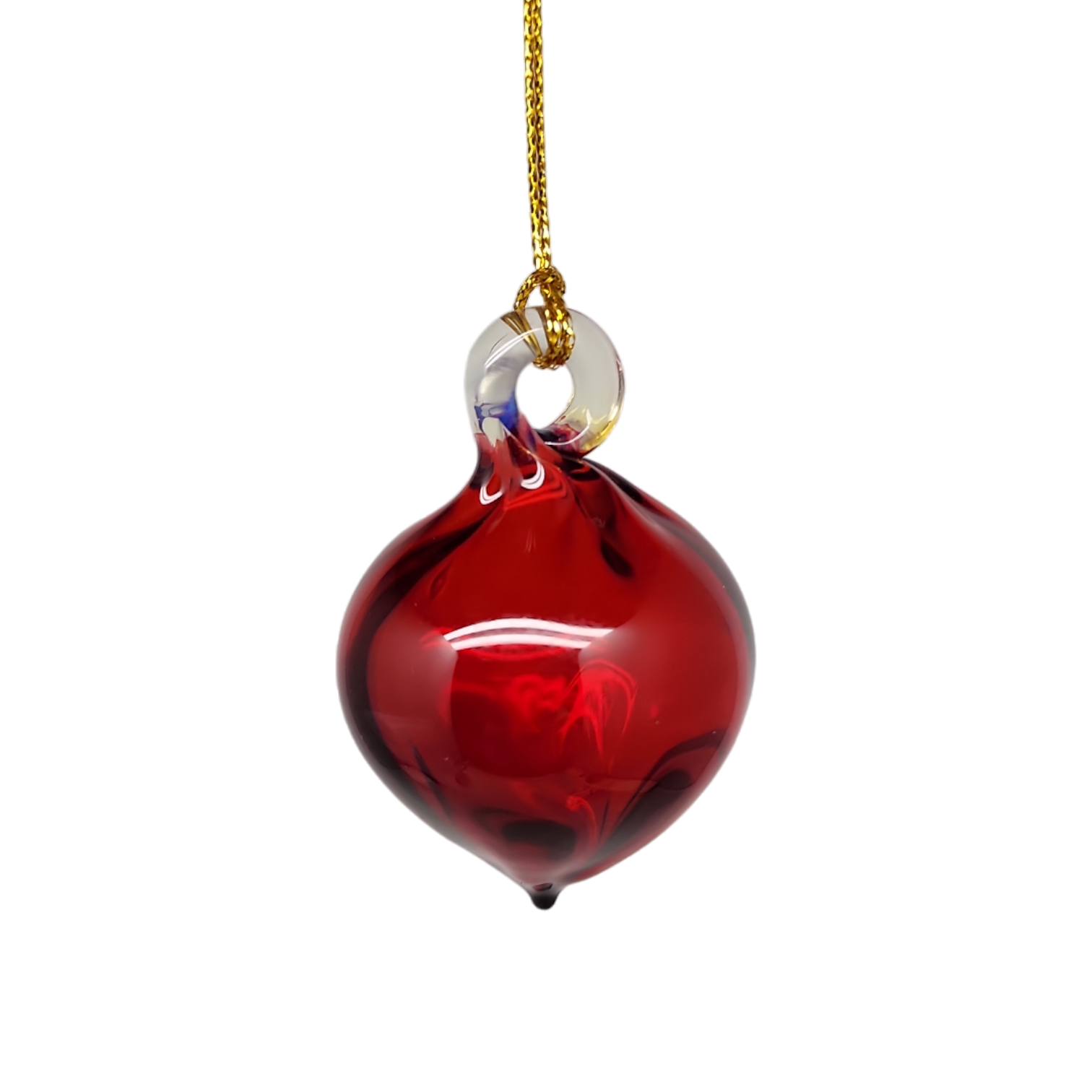 Egyptian Glass Mini Ornament - Christmas Red