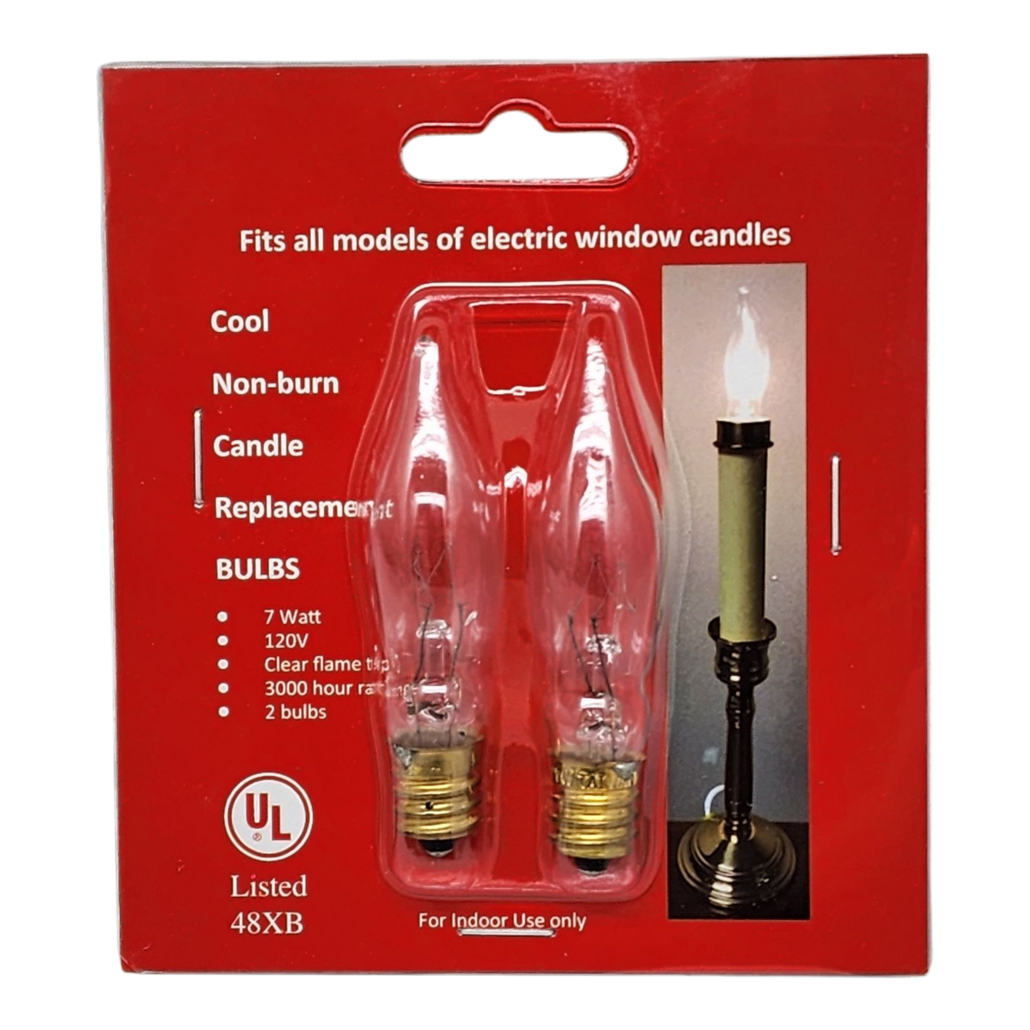 Electric Candle Lightbulbs - 2 pack