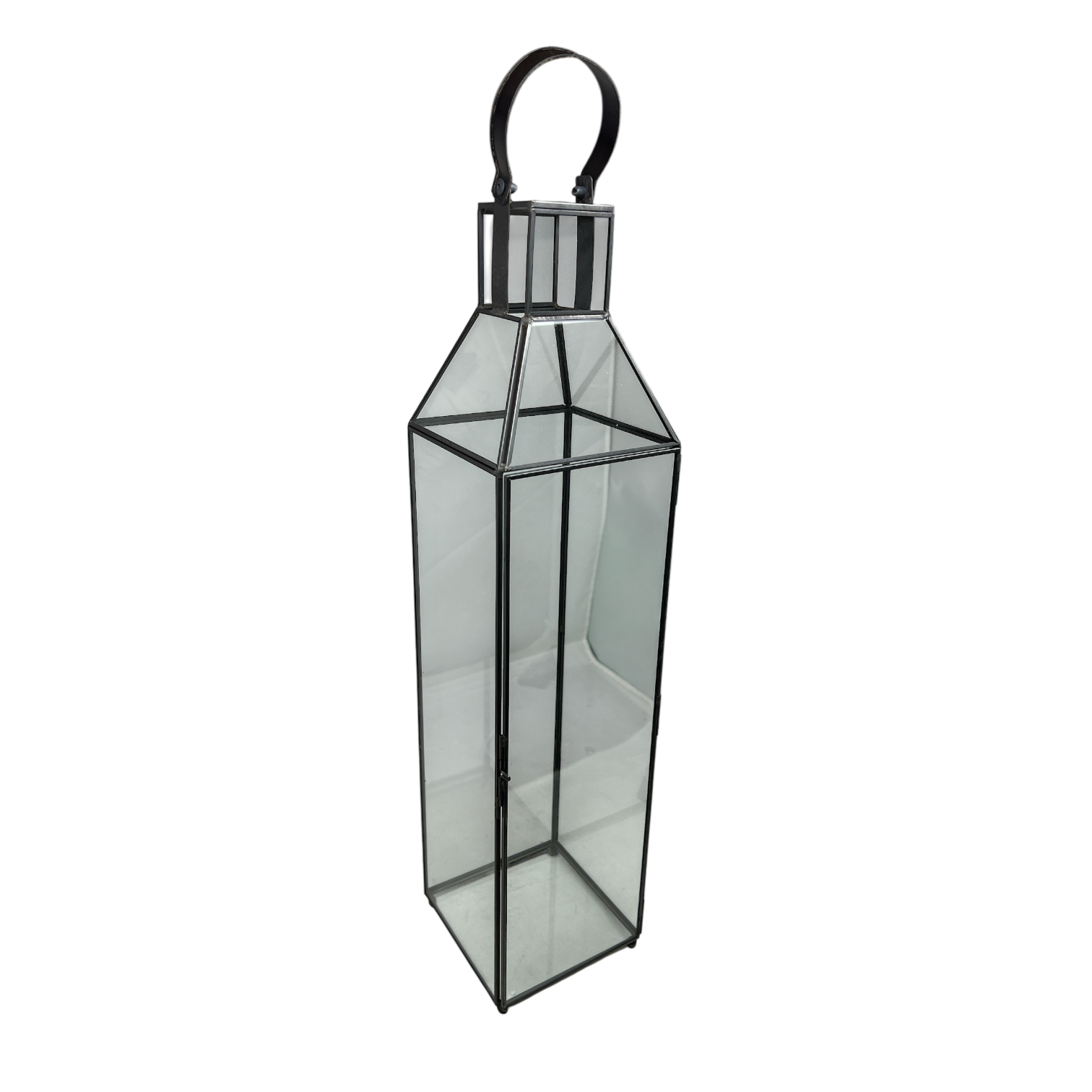 Elegant Metal & Glass Lantern