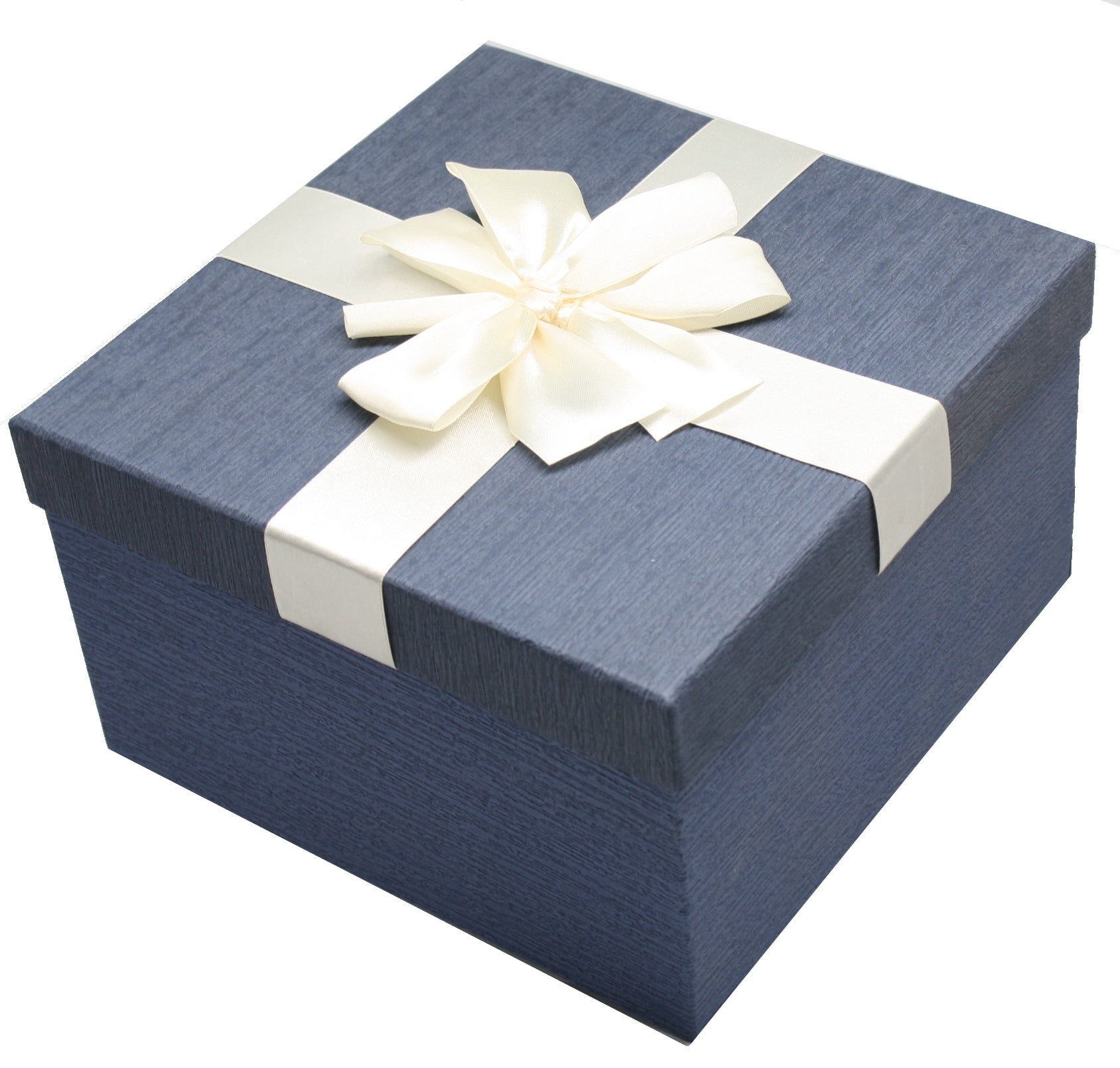 Elegant Square Gift Box - Blue Medium