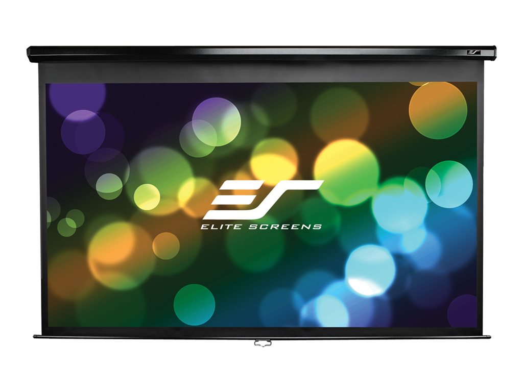Elite Screens Manual Series M109UWX - Projection screen - ceiling mountable, wall mountable - 109 (109.1 in) - 16:10 - MaxWhite