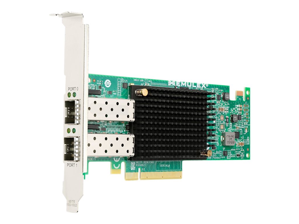 Emulex VFA5 2x10 GbE SFP+ Adapter and FCoE/iSCSI SW for Lenovo System x - Network adapter - PCIe 3.0 x8 - 10 Gigabit