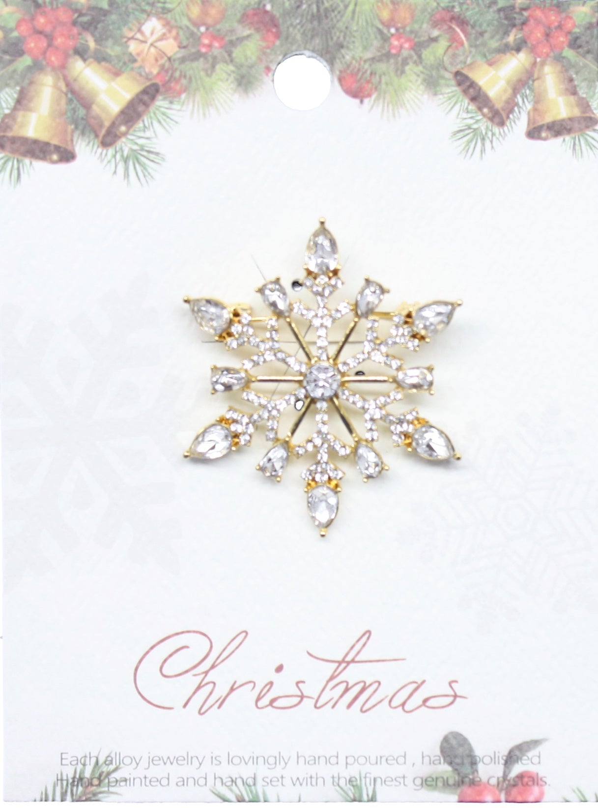 Enamel Finish Pin - Snowflake