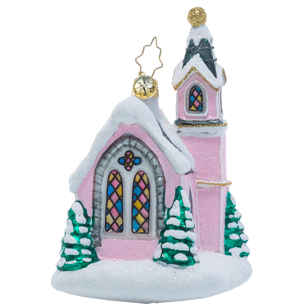 Enchanting Chapel - Glass Ornament
