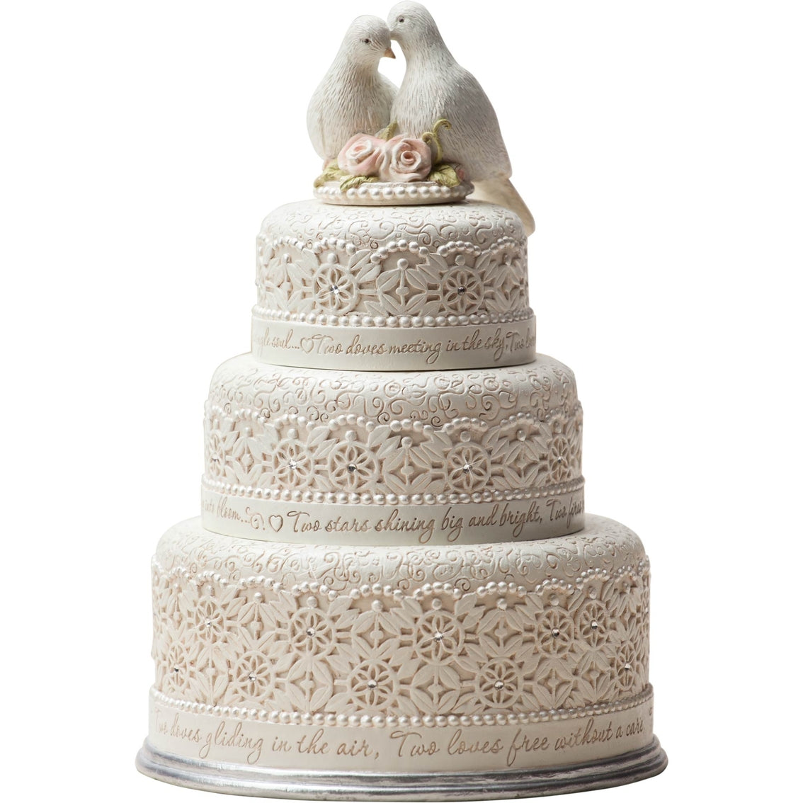 Enesco Pillars Two Doves Wedding Memories Box