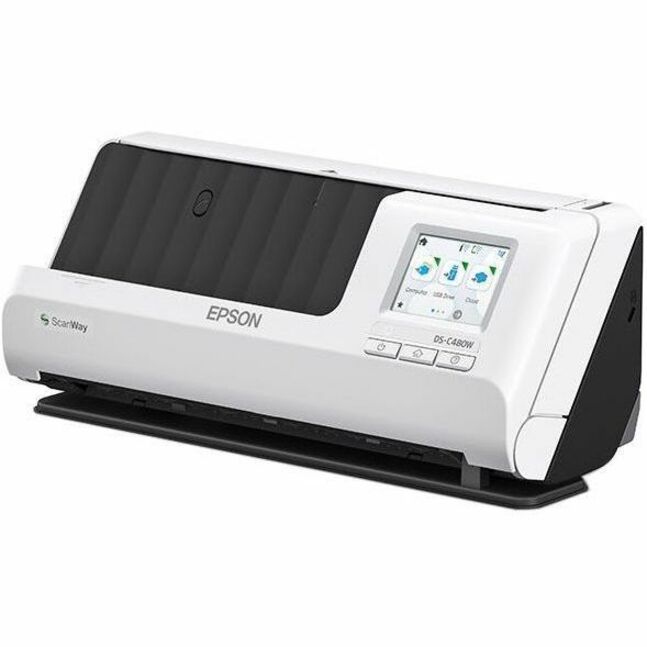 Epson DS-C480W Sheetfed Scanner - 600 dpi Optical - 10-bit Color - 30 ppm (Mono) - 30 ppm