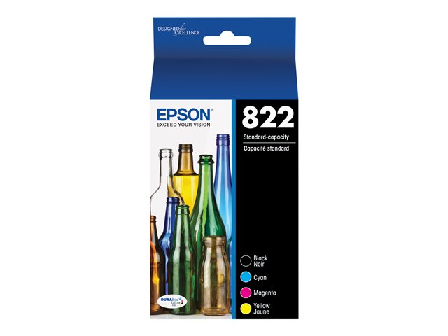 Epson T822 Original Standard Yield Inkjet Ink Cartridge - Combo Pack - CMYK Pack