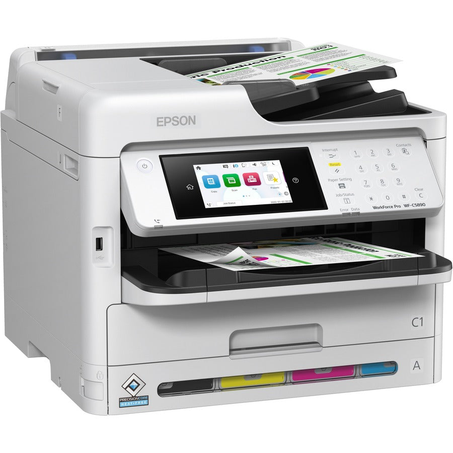 Epson WorkForce Pro WF-C5890 Wireless Inkjet Multifunction Printer - Color -
