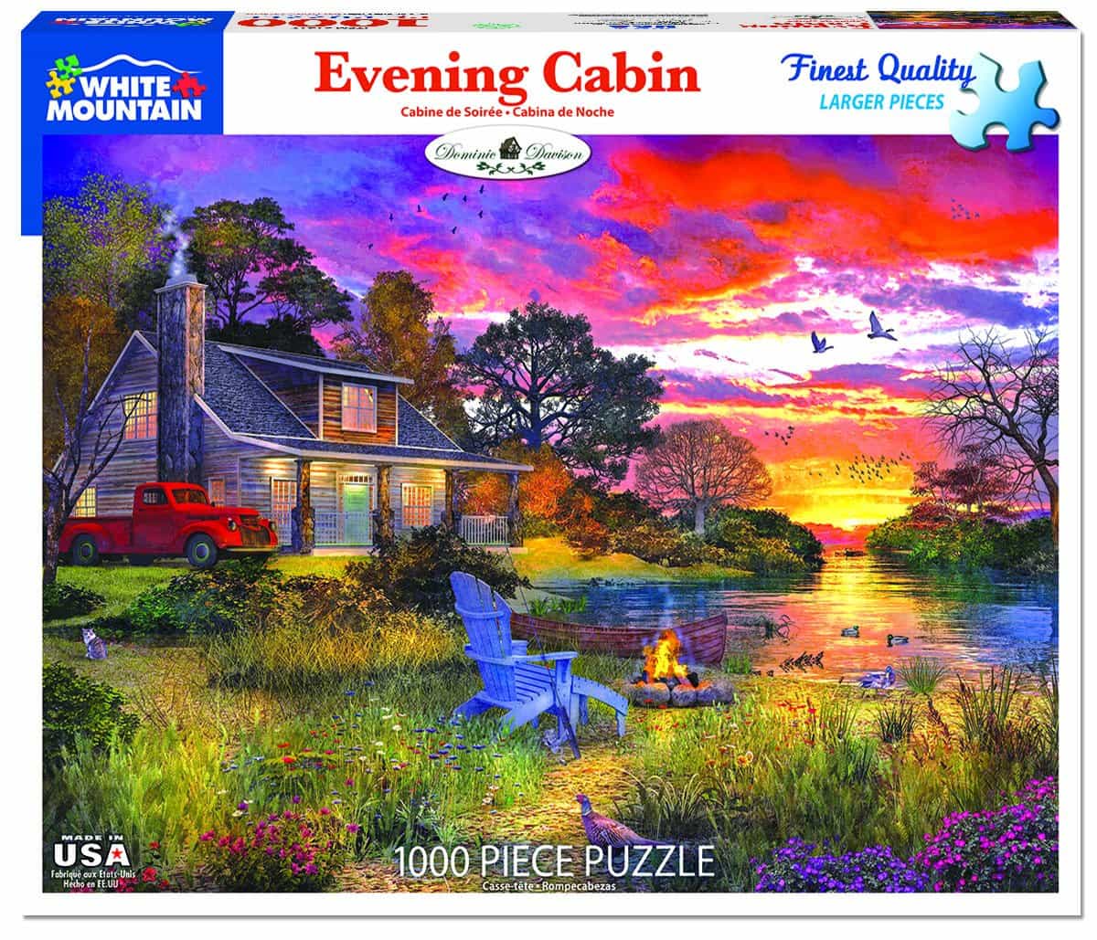 Evening Cabin - 1000 Piece Jigsaw Puzzle