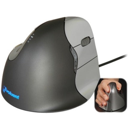 Evoluent Verticalmouse 4 Right Mouse - Optical - Cable - Usb 2.0 - Scroll Wheel