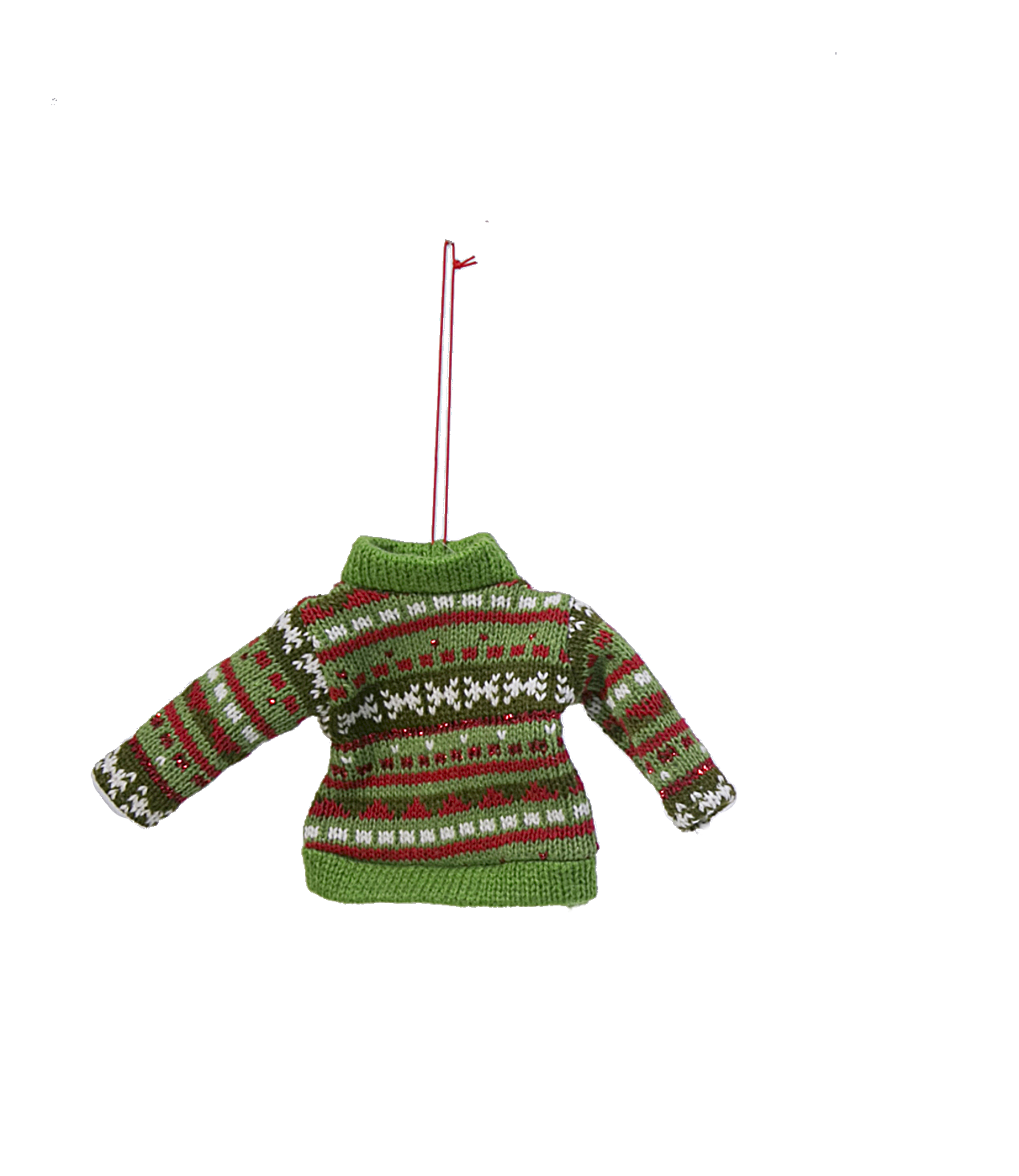 Fabric Cozy Knit Sweater Ornament -