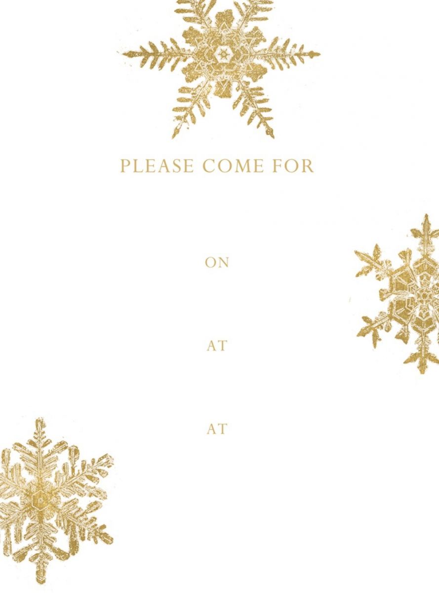 Falling Snow Invite