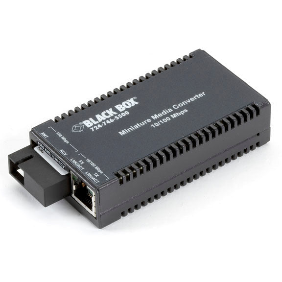 Fast Ethernet Media Converter - Black Box MultiPower 100-Mbps Singlemode Fiber | Tecisoft LHC043A-R4