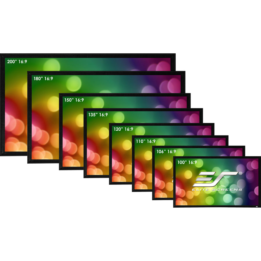Fixed Frame Projection Screen - Elite Screens Sable Frame 2 CineWhite 165-Inch | Tecisoft ER165WH2