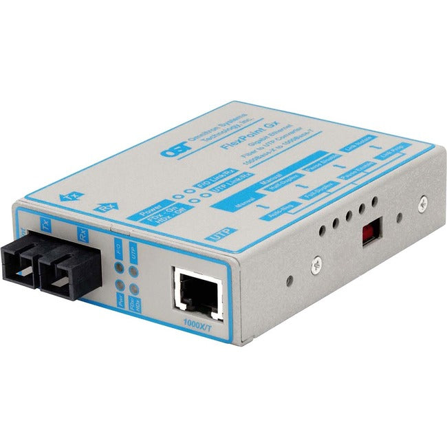 Flexpoint 1000Mbps Gigabit Ethernet Fiber Media Converter Rj45 Sc Single-Mode 12Km 4371-0