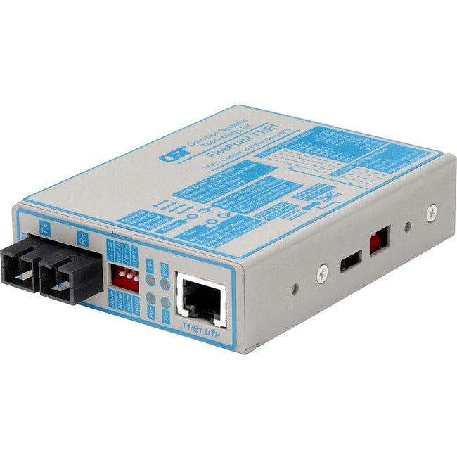 FlexPoint T1/E1 Fiber Media Converter RJ48 SC Multimode 5km 4470-0