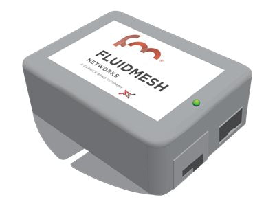 Fluidmesh FM-POE-LOW - PoE injector - 19.2 Watt - output connectors: 1 - for P/N: FLMESH-HW-3500-1, FLMESH-HW-VOLO-1,
