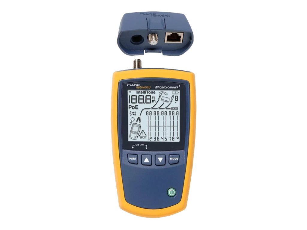 Fluke Networks MicroScanner2 Industrial Ethernet Basic Kit - Network tester kit