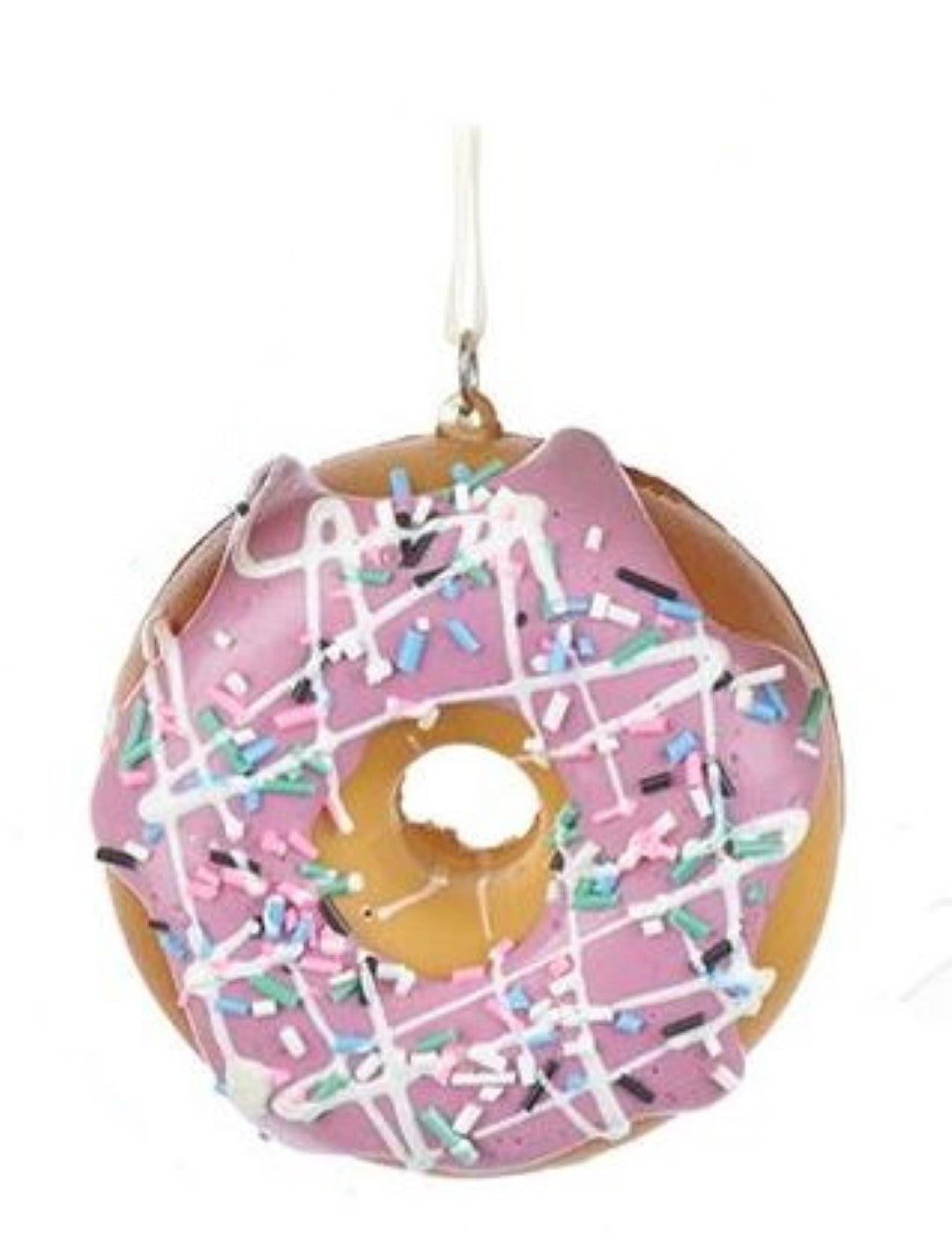 Foam Donut Ornament - Strawberry