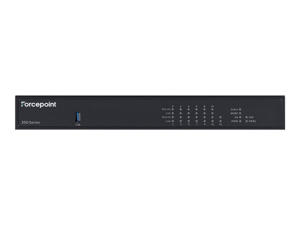 Forcepoint NGFW 350 Series N352 - Security appliance - 2.5GbE, 10GbE - Spare Unit - desktop