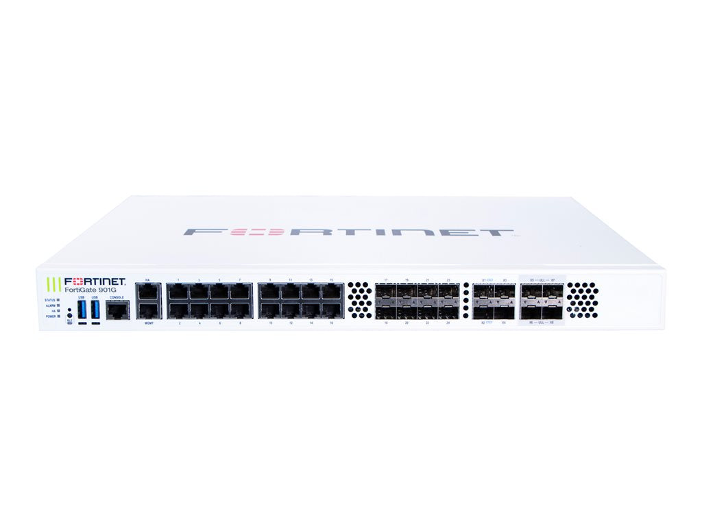 Fortinet FortiGate 900G-DC - Security appliance - with 1 year FortiCare Premium Support + 1 year FortiGuard Unified