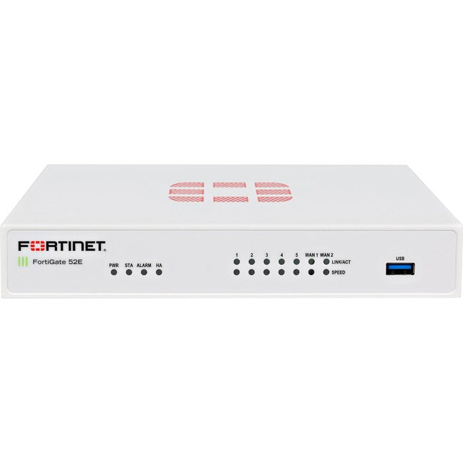 Fortinet FortiGate 52E Network Security/Firewall Appliance FG52E-BDL-USG-900-60