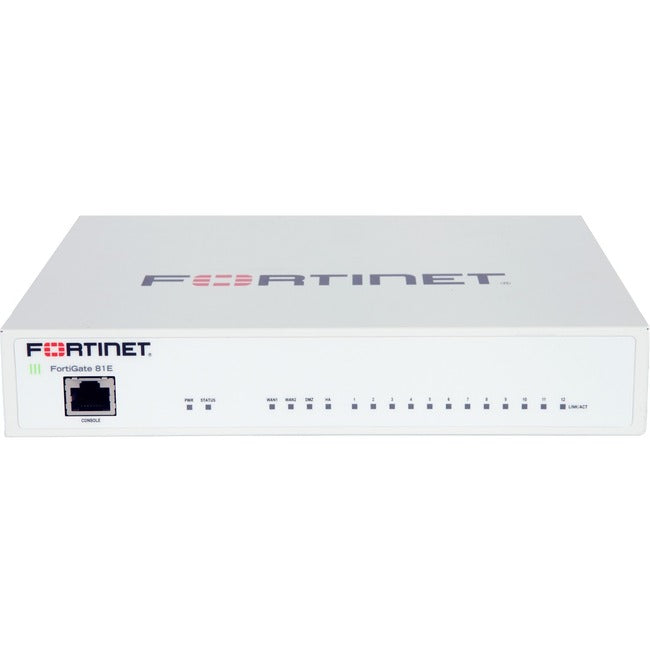 Fortinet FortiGate 81E Network Security/Firewall Appliance FG-81E-BDL-950-12