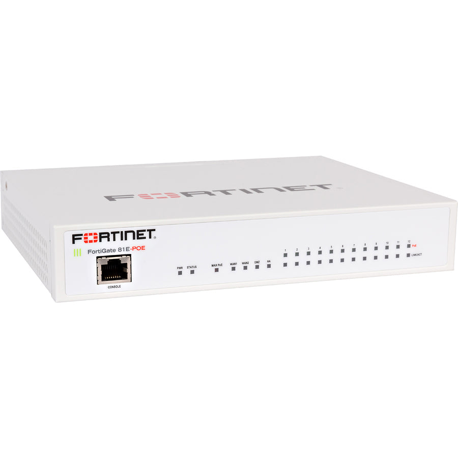Fortinet FortiGate 81E-PoE Network Security/Firewall Appliance FG81E-POE-BDL-950-60