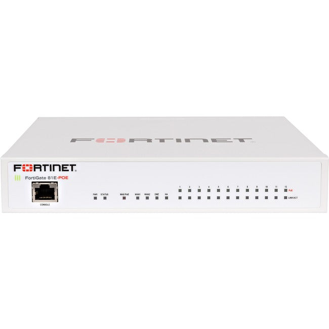 Fortinet FortiGate 81E-PoE Network Security/Firewall Appliance FG81E-POE-BDL-950-60
