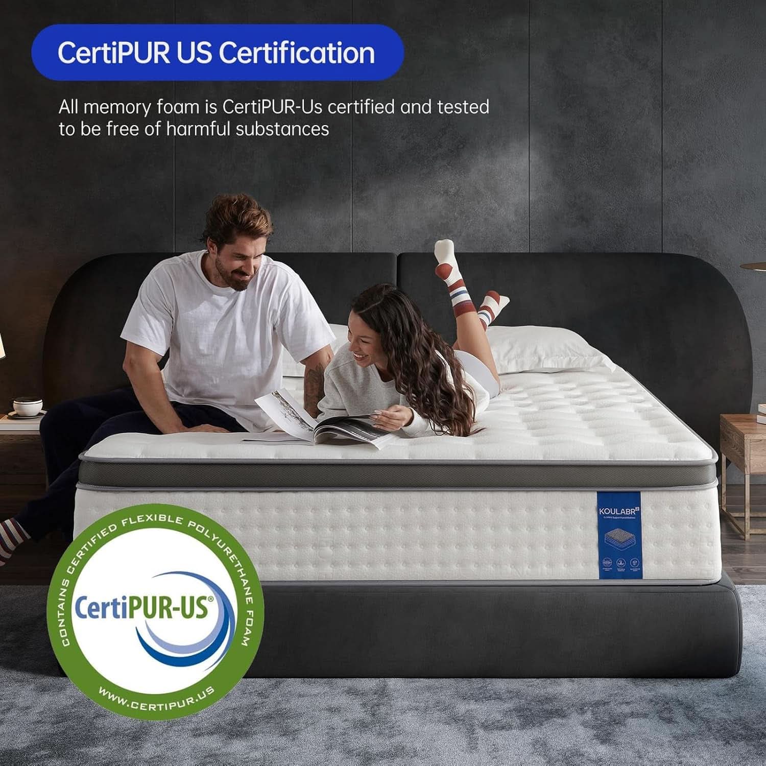 Fourteen Inch King Size Premium MemoryFoam Mattress