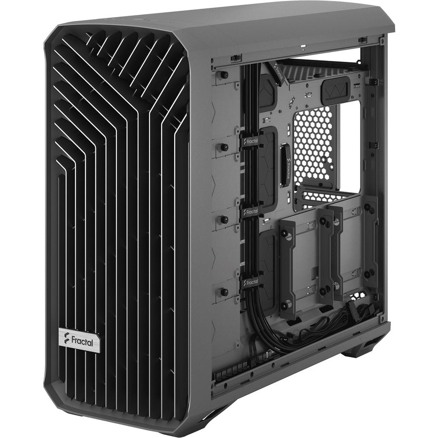Fractal Design Torrent Gray E-Atx Tempered Glass Window High-Airflow Mid Tower Computer Case - Fd-C-Tor1A-02 (Gray)