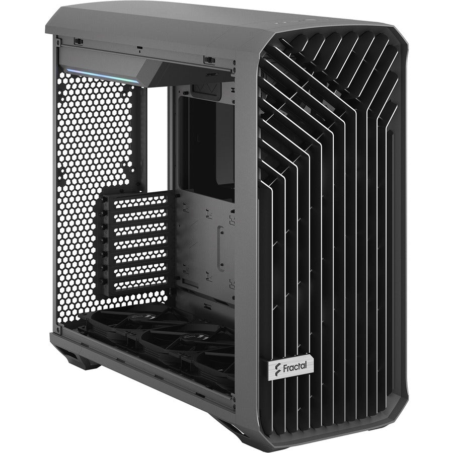 Fractal Design Torrent Gray E-Atx Tempered Glass Window High-Airflow Mid Tower Computer Case - Fd-C-Tor1A-02 (Gray)