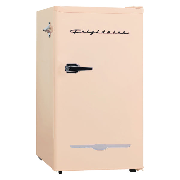 Frigidaire EFR376-B-CORAL 3.2-Cu.-Ft. 65-Watt Retro Bar Fridge with Side Bottle