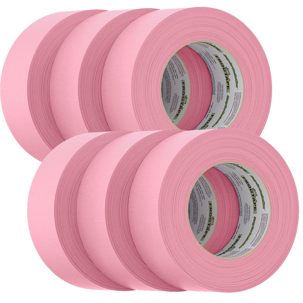 FrogTape CP 325 Medium-High Adhesion Masking Tape - 48MM x 55M x 6-Pack - Pink - Rated