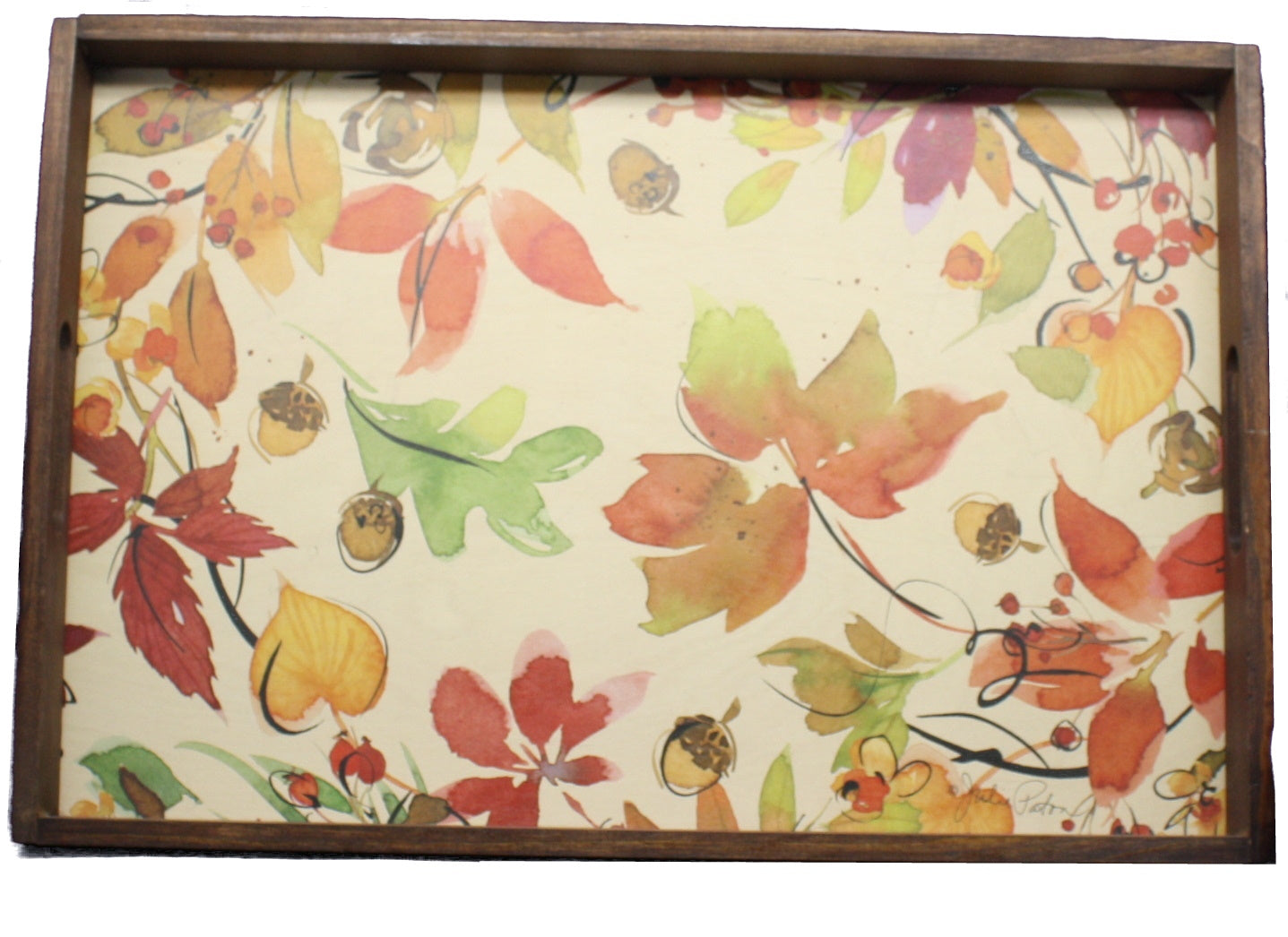 Fruitful Harvest Wood Tray