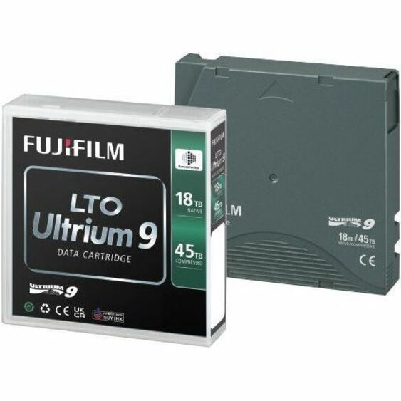 Fujifilm Data Cartridge - LTO-9 - 8960 Tracks - 45 TB (Native) / 18 TB (Compressed) -