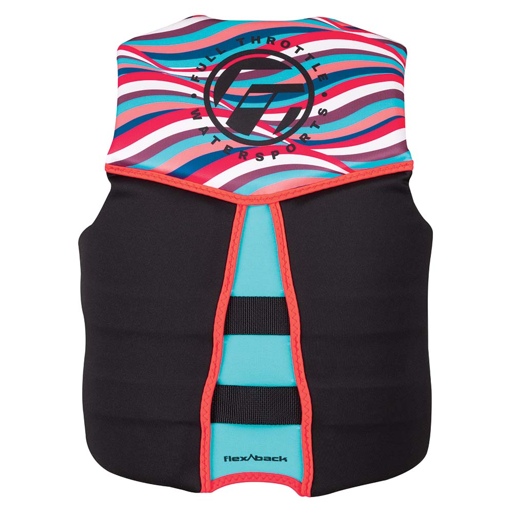 Full Throttle Women's Rapid-Dry Flex-Back Life Jacket - Women's S - Pink/Black