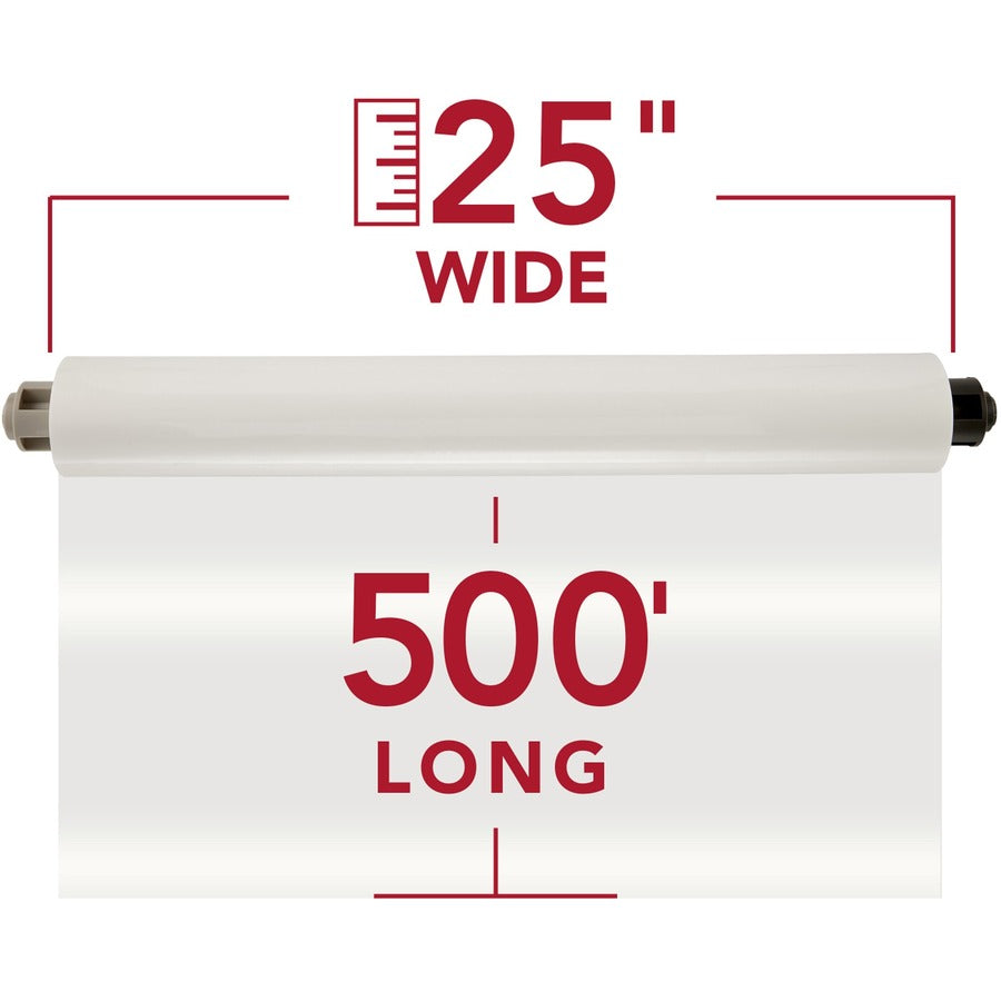 GBC EZ Load Gray End Cap Laminating Roll Film - Laminating Pouch/Sheet Size: 25" Width x