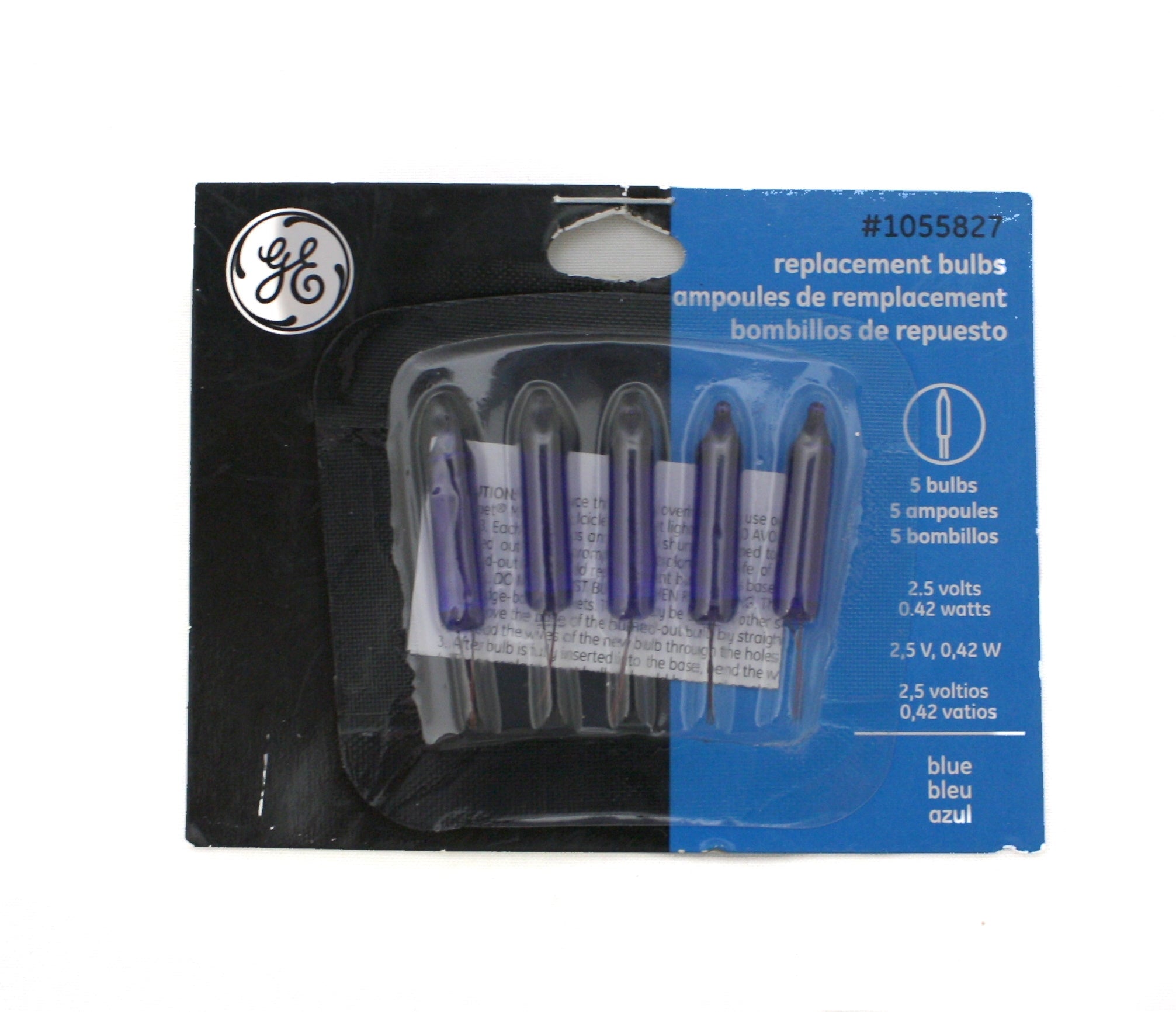 GE Incandescent String Light Bulbs 5 pack - Blue