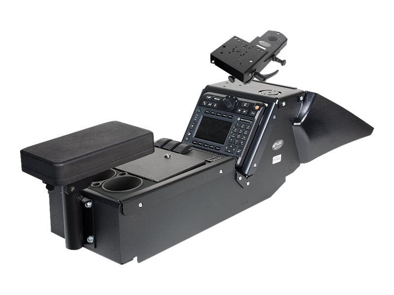Gamber-Johnson Console Box Kit - Mounting kit (console box, arm rest, cup holder, 3 faceplates, mongoose motion attachment, 3 7170-0137-04